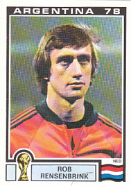 Rob Rensenbrink WC 1978 Netherlands samolepka Panini World Cup Story #125